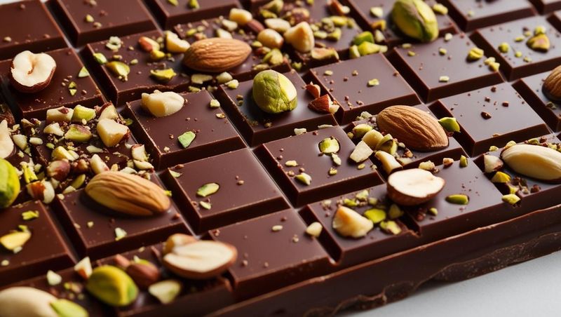 3 Sugar Free & Gluten Free Belgian Milk Chocolate with Almonds, Pistachios and Hazelnuts Bars