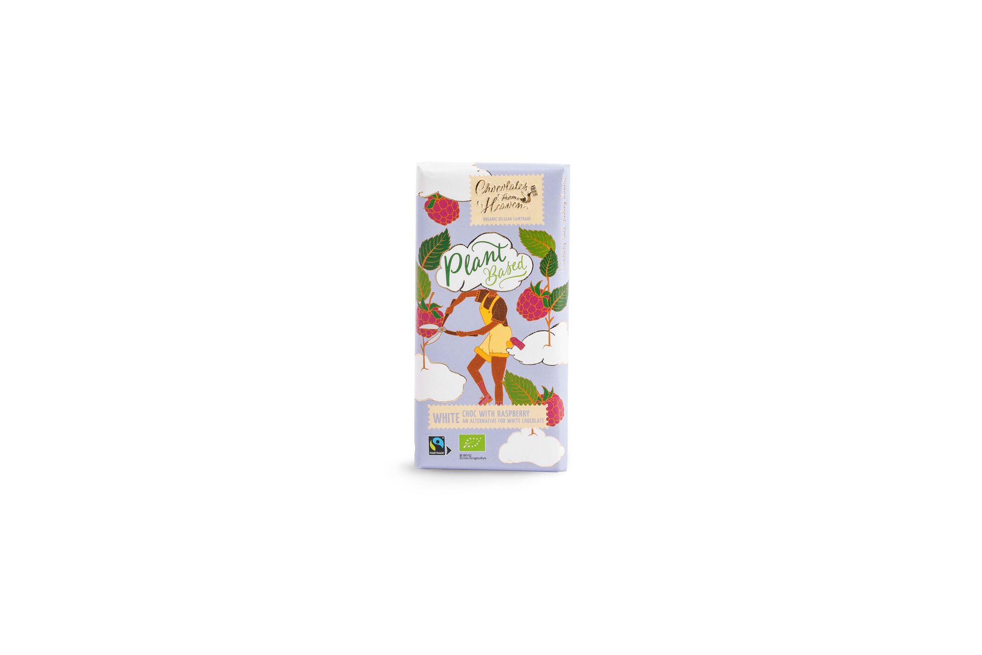 3 Dairy Free & Gluten Free Belgian White Chocolate Bars with Raspberries
