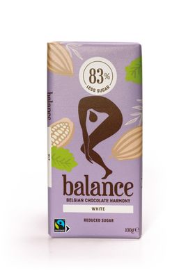 3 Reduced Sugar & Gluten Free White Belgian Chocolate with Vanilla Bars