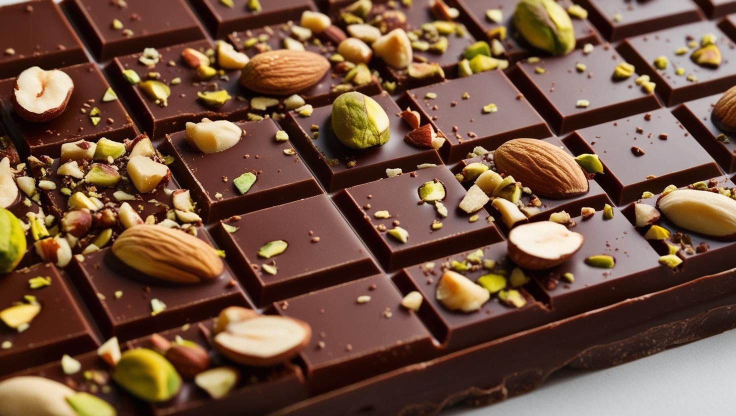 3 Reduced Sugar & Gluten Free Belgian Milk Chocolate with Almonds, Pistachios and Hazelnuts Bars