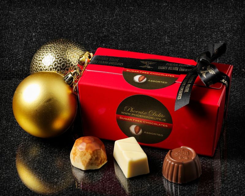 No Added Sugar & Gluten Free Handmade Belgian Chocolates - Assorted