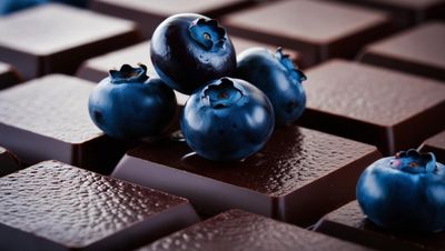3 No Added Sugar & Gluten Free Belgian Dark Chocolate Bars with Blueberries 3 No Added Sugar & Gluten Free Belgian Dark Chocolate Bars with Blueberries