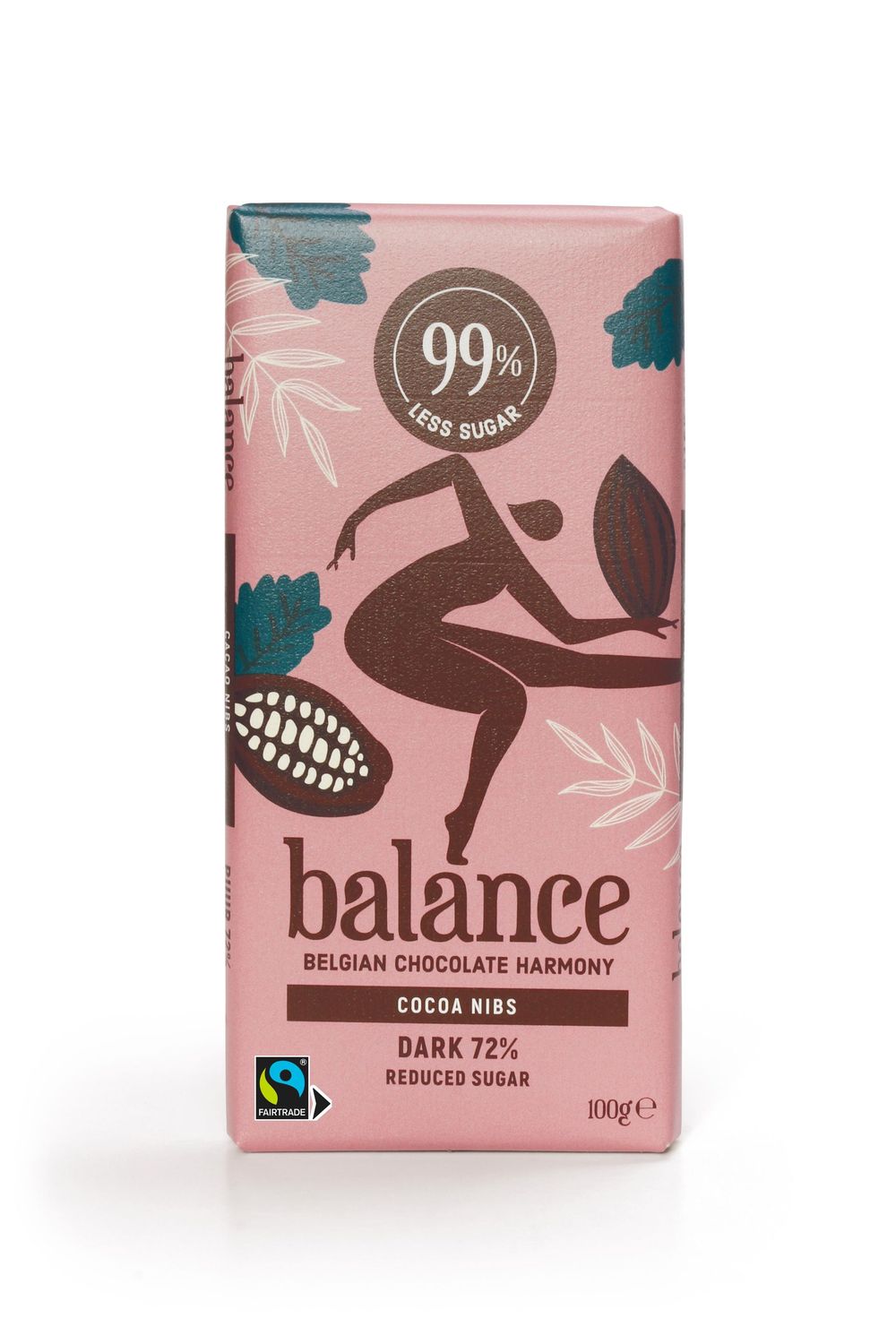 3 Sugar Free & Gluten Free Belgian Dark Chocolate Bars with 72% Cocoa