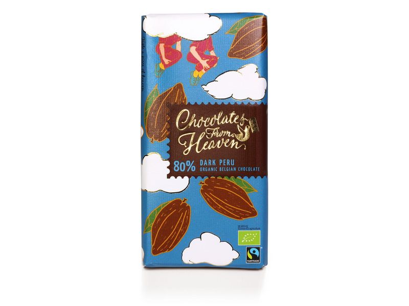 3 Vegan & Gluten Free 80% Cocoa Belgian Chocolate Bars Phoenix Delite Chocolates from Heaven Fairtrade and Organic 80% cocoa Vegan and Gluten Free Belgian Chocolate bar