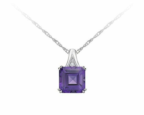 amethyst crystal pendant