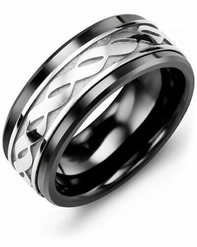 Men s Infinity Design Wedding Band