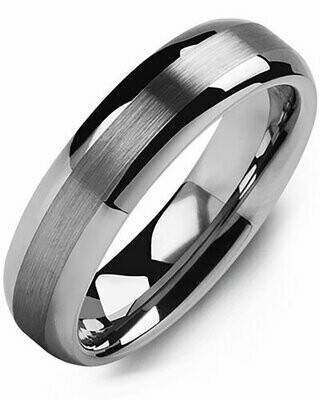 Men's Classic Thin Brushed Tungsten Wedding Ring