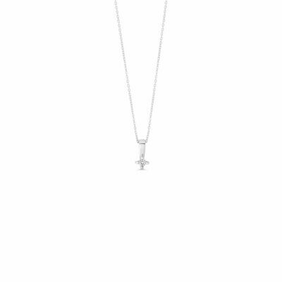 Diamond Solitaire Pendant with Chain