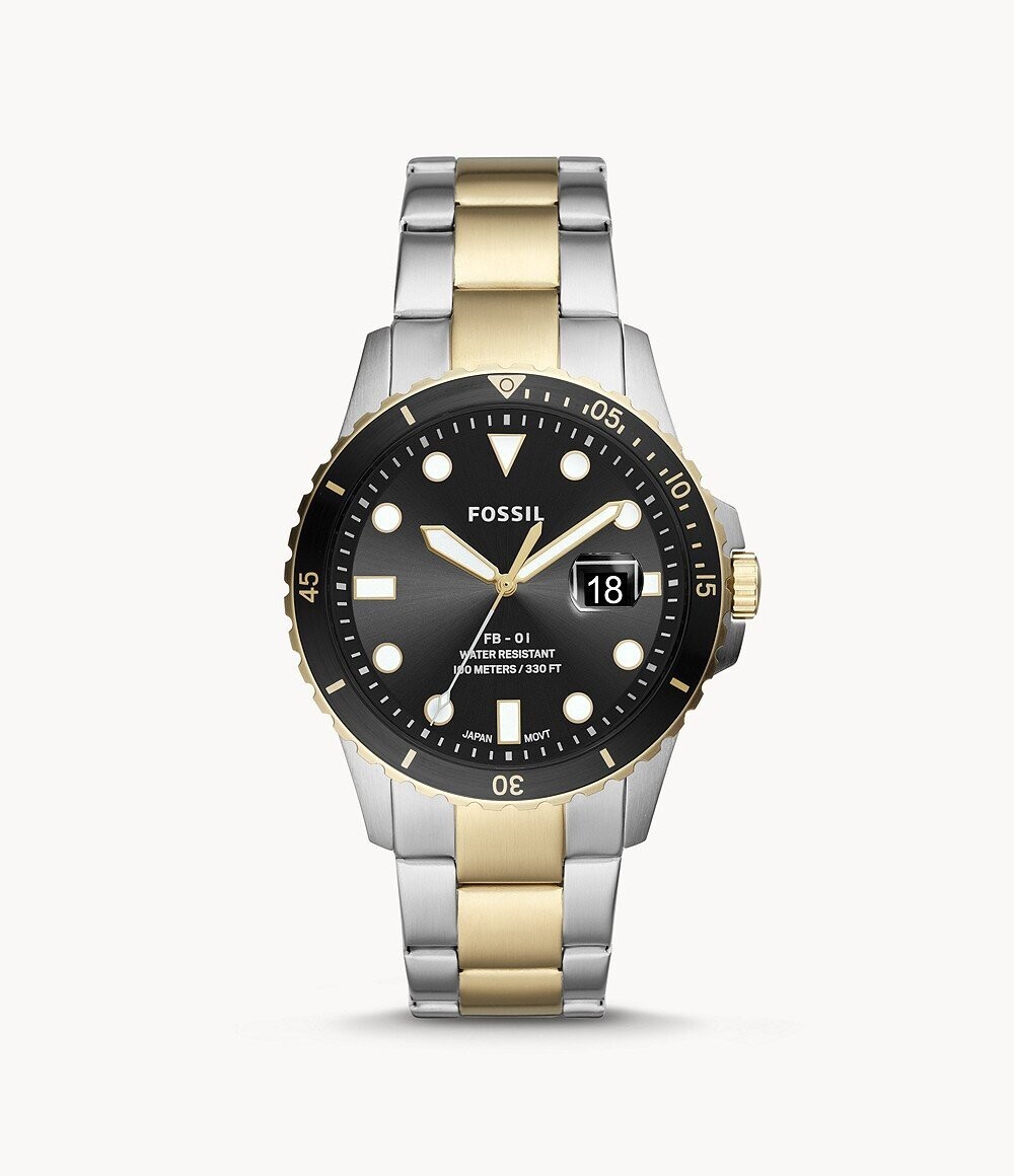 FB-01 Three-Hand Date Two-Tone Stainless Steel Watch