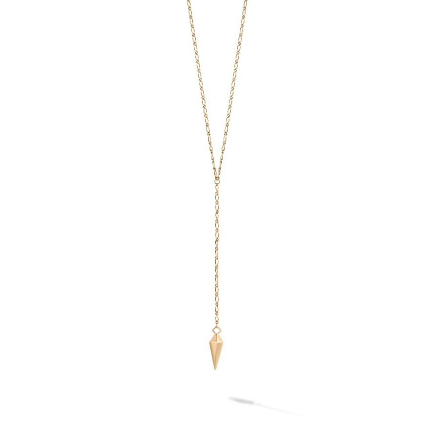 Heart & Diamond Initials Lariat Pendant Necklace 14k White Gold - AD2025