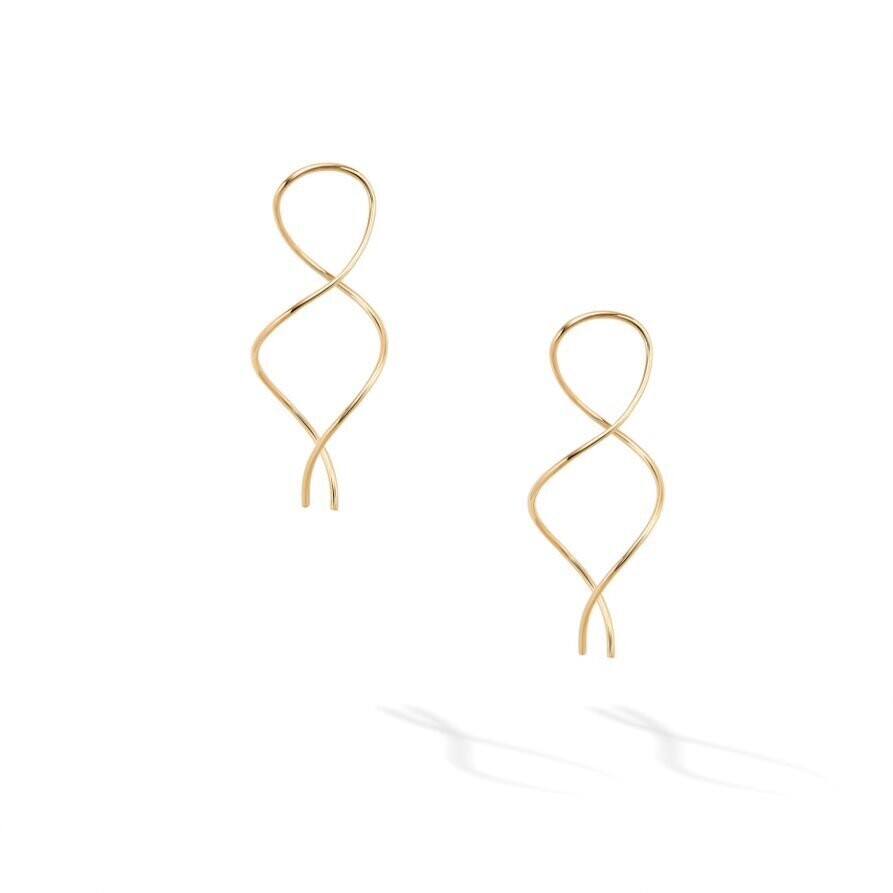 BIRKS ESSENTIALS
YELLOW GOLD SPIRAL WIRE EARRINGS
