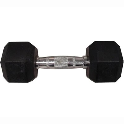 Rubber Hex Dumbbell - 25 lb