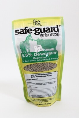 Safe-Guard 0.5% Dewormer 1lb Medicated Pellets (Fenbendazole)