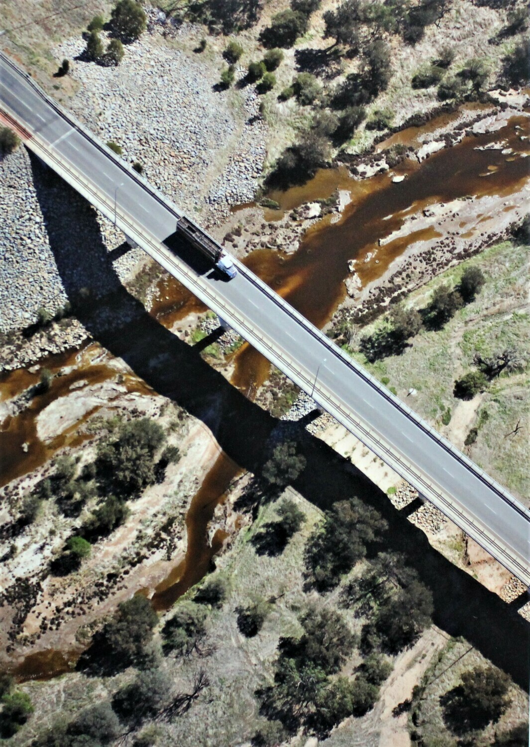 #07 Artist: Richard Woldendorp, &quot;Great Eastern Hwy with Bridge &amp; Truck&quot;