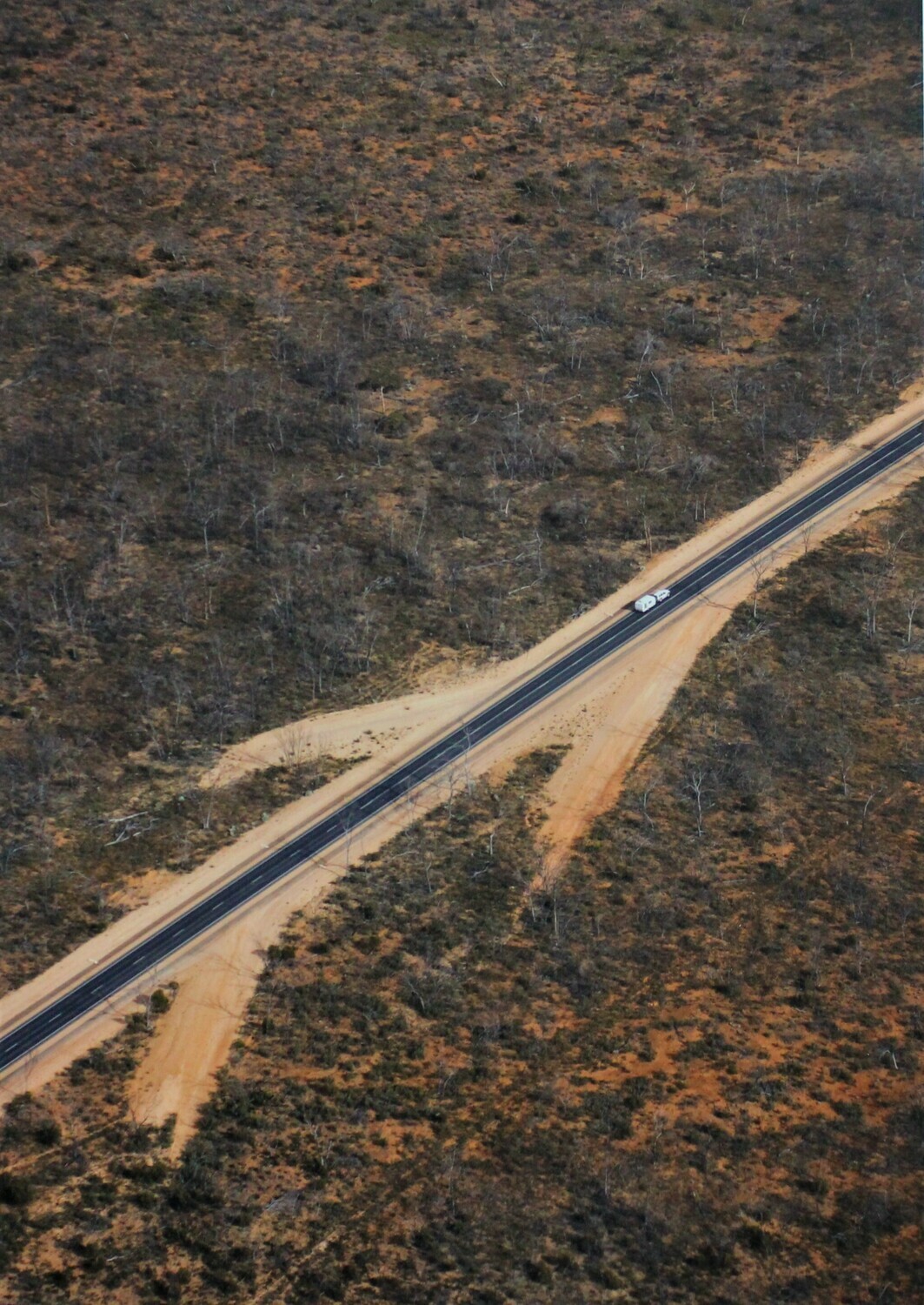 #08 Artist: Richard Woldendorp, &quot;Great Eastern Hwy with Car &amp; Caravan&quot;