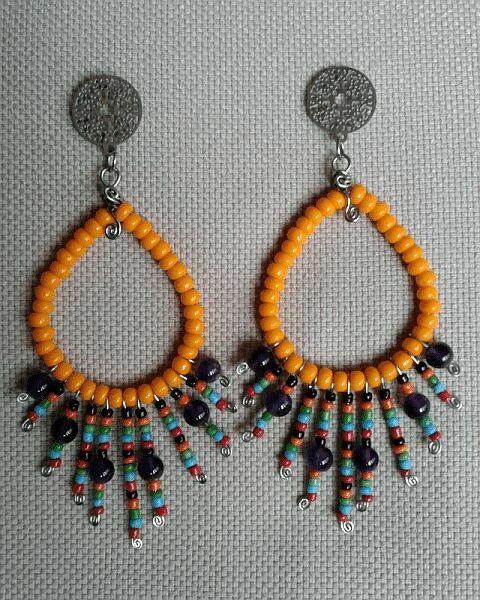 Arete Gota Chaquira