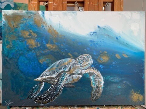 Deep Water Sea Turtle