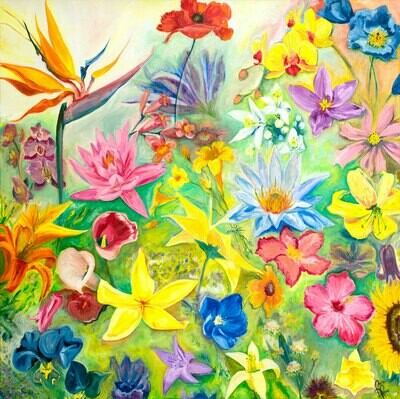 Florida Flowers print