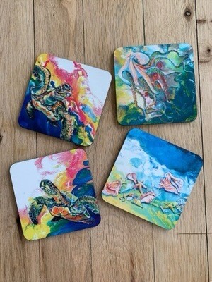 Coasters Bright Color Set