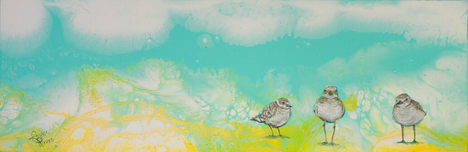 Little Birds on my Seashore print