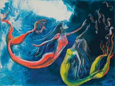 Coral Tailed Mermaids