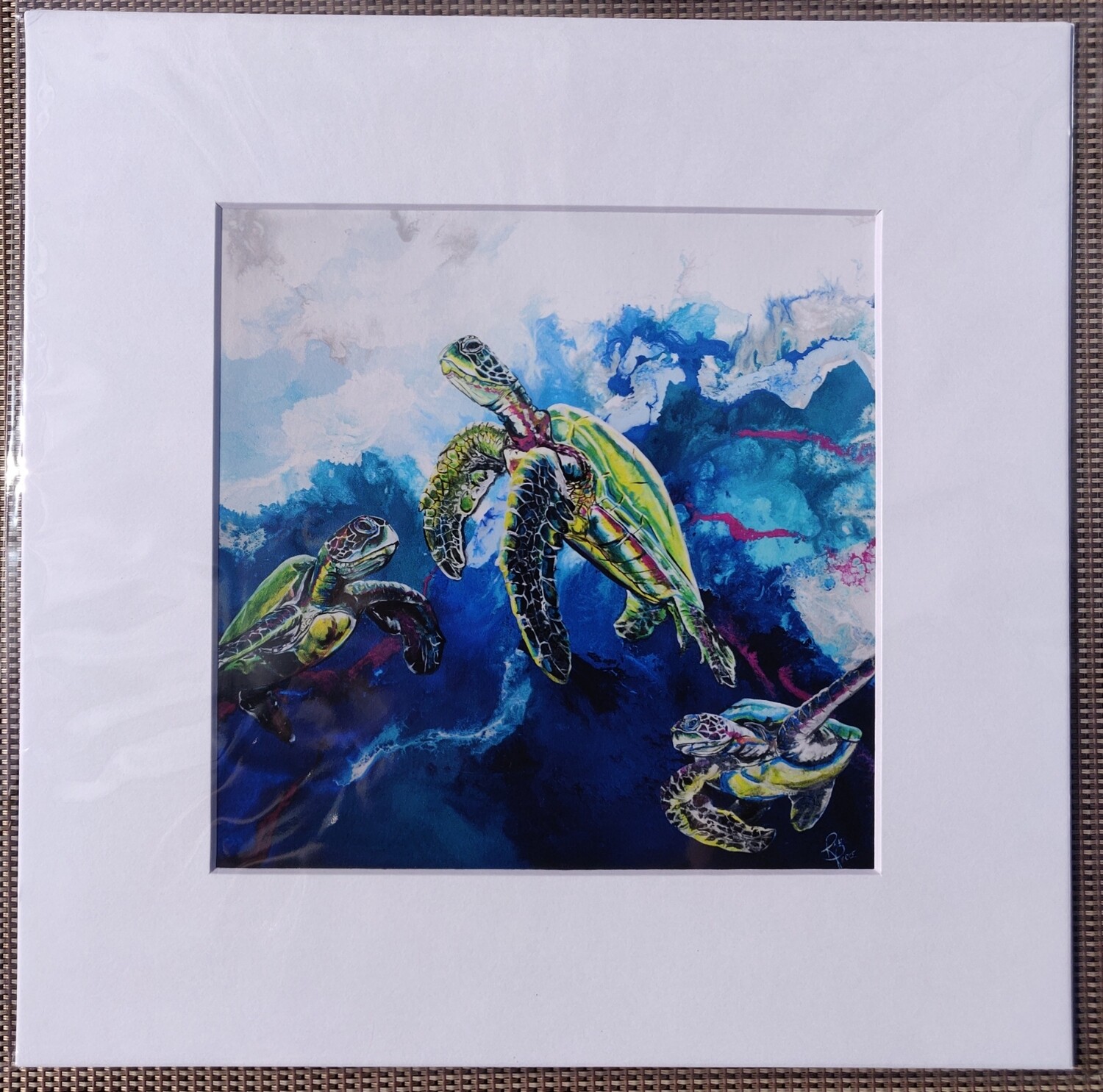 Flotilling By Matted Print