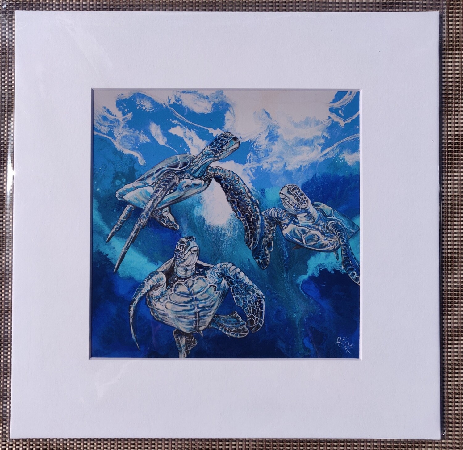 Out of the Blue Matted Print