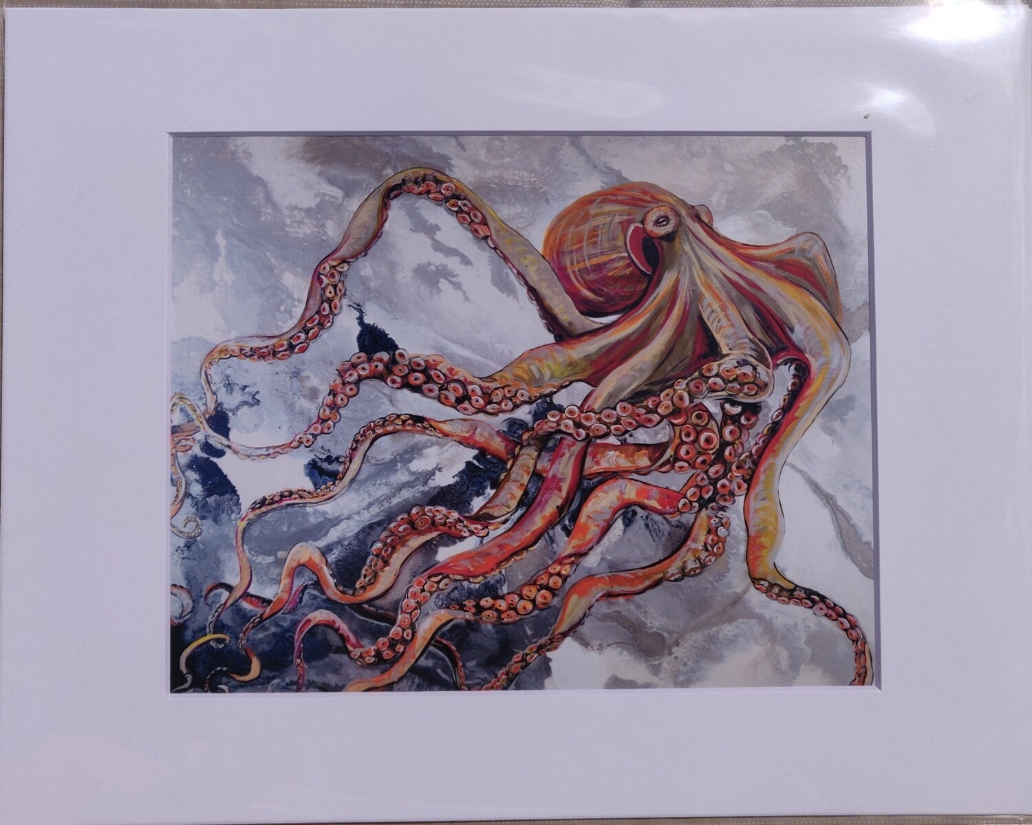 Silver Swim Matted Print