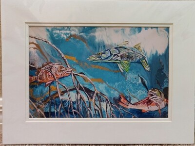 Florida Native Matted Print