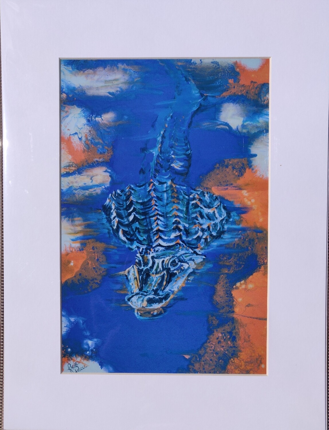Florida Gator Matted Print