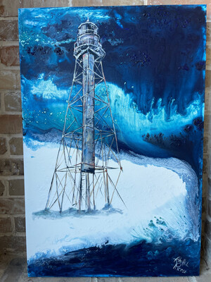 Stormy Sanibel Lighthouse Original