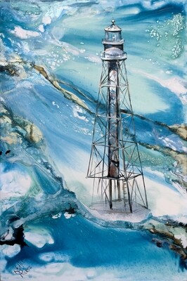 Sanibel Lighthouse Waters Print