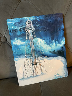 Stormy Sanibel Lighthouse 8 x 10 Metal Print