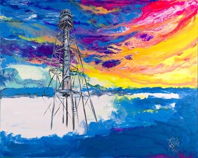 Sanibel Lighthouse Sunrise Print