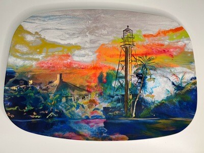 Melamine Platter in Our Sanibel Lighthouse