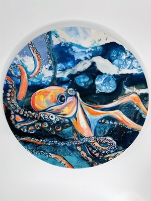 Melamine Dinner Plate with The Dunes Octo