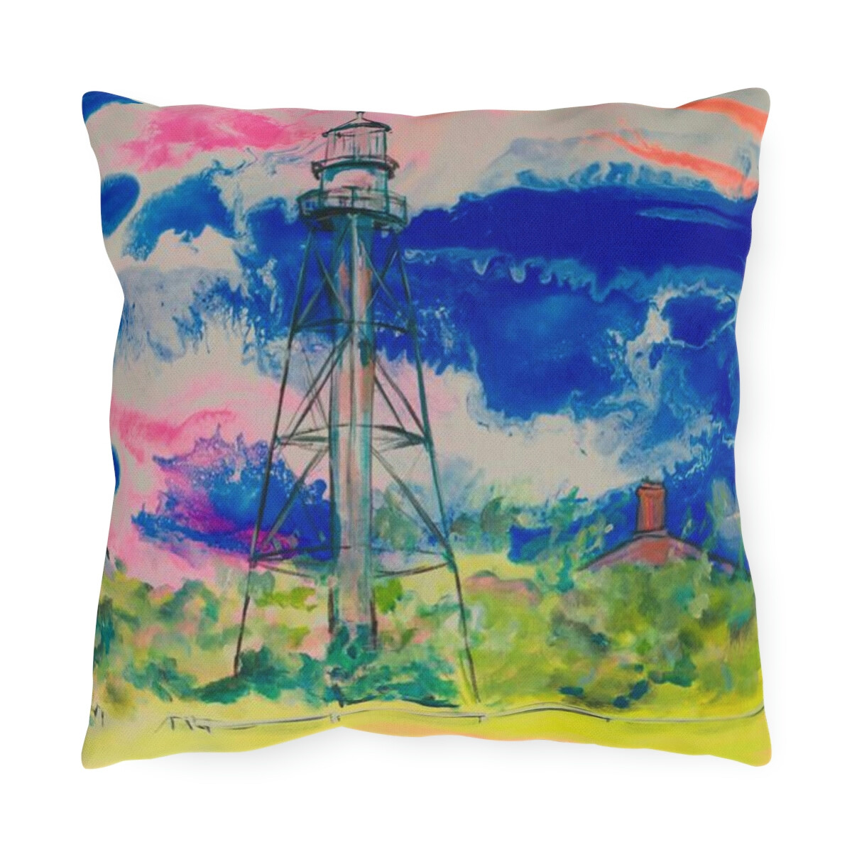 Our Sanibel Lighthouse Pillow