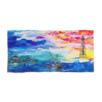 Island Icons Beach Towel