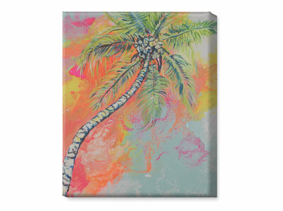 Technicolor Palm 16x20 Canvas Print