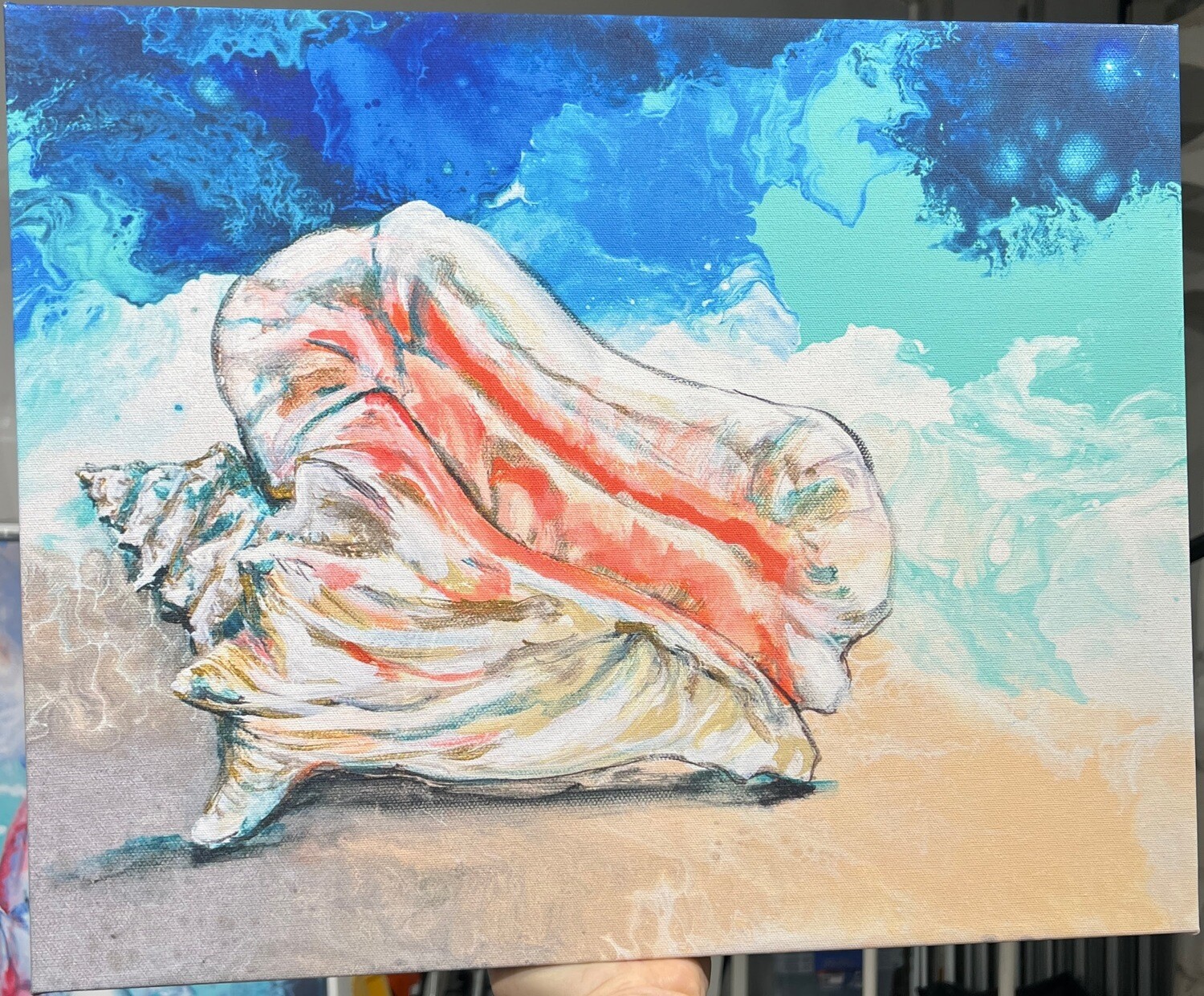 Queen of the Beach 16x20 Canvas Print
