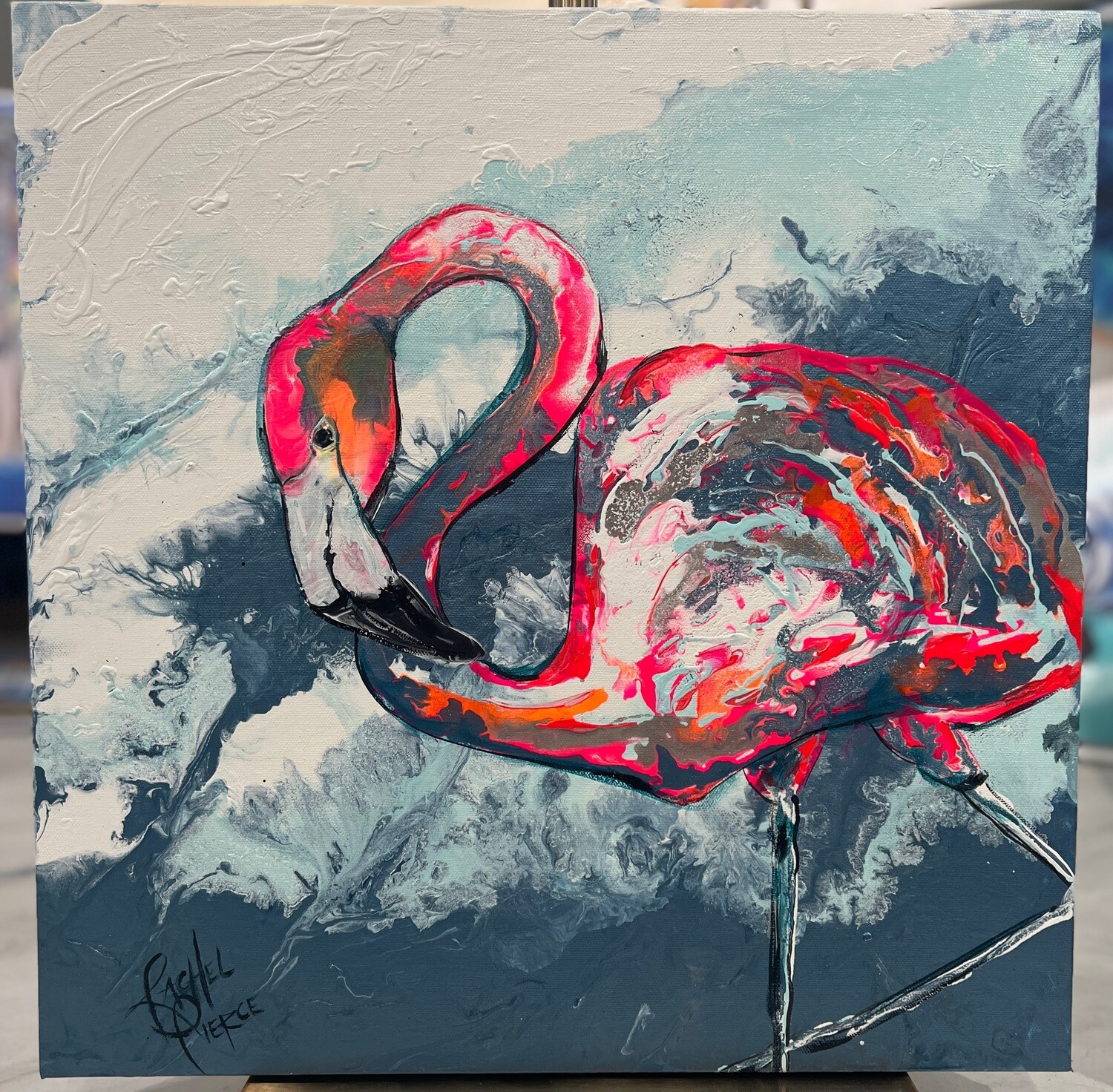 Splatter Flamingo