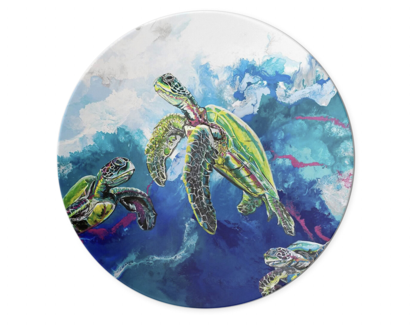 Melamine Dinner Plate with Flotilling By