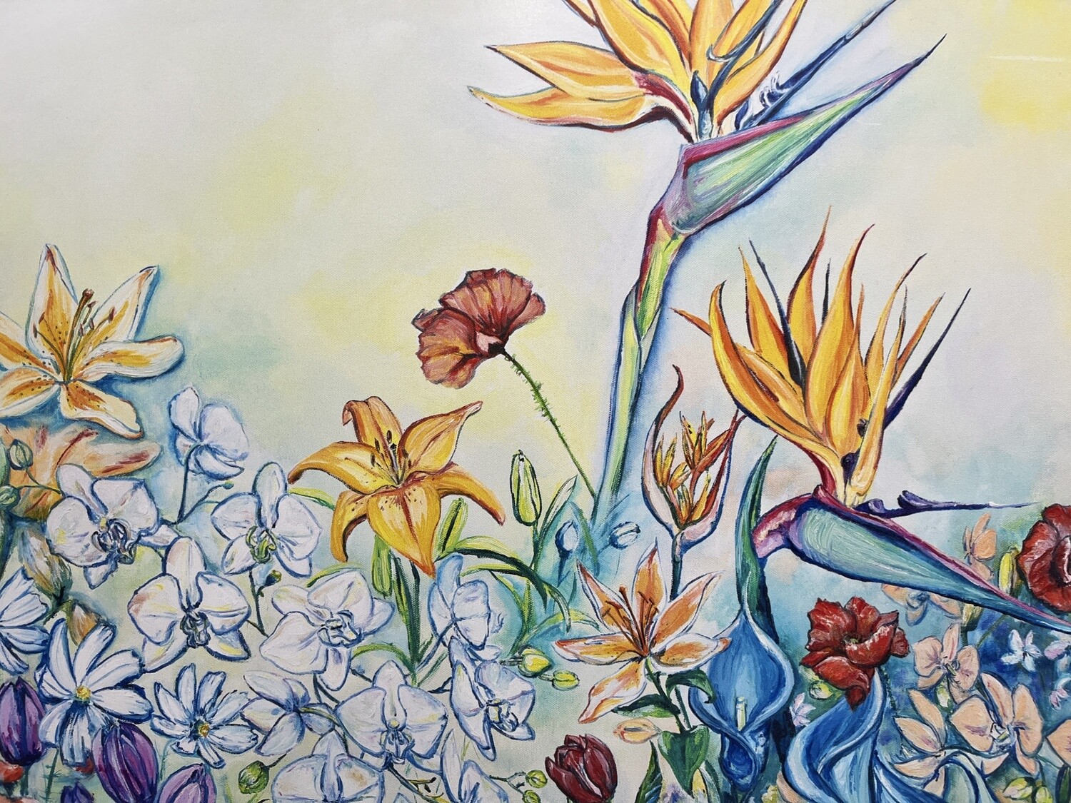 SanCap Flowers 25x37 Framed Mounted Print