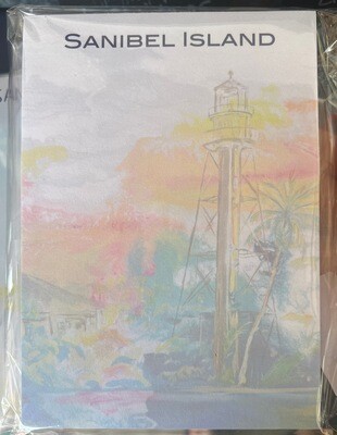Sanibel Lighthouse Notepad