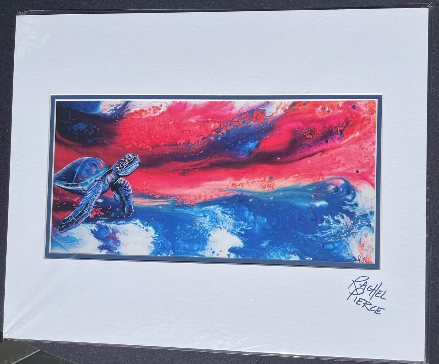 &quot;Matthew&#39;s Turtle&quot; 16x20 Double Matted Print
