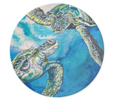 Melamine Salad Plate with Upper Captiva Sea Turtles