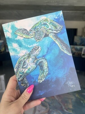 Upper Captiva Sea Turtles Mini Notebook