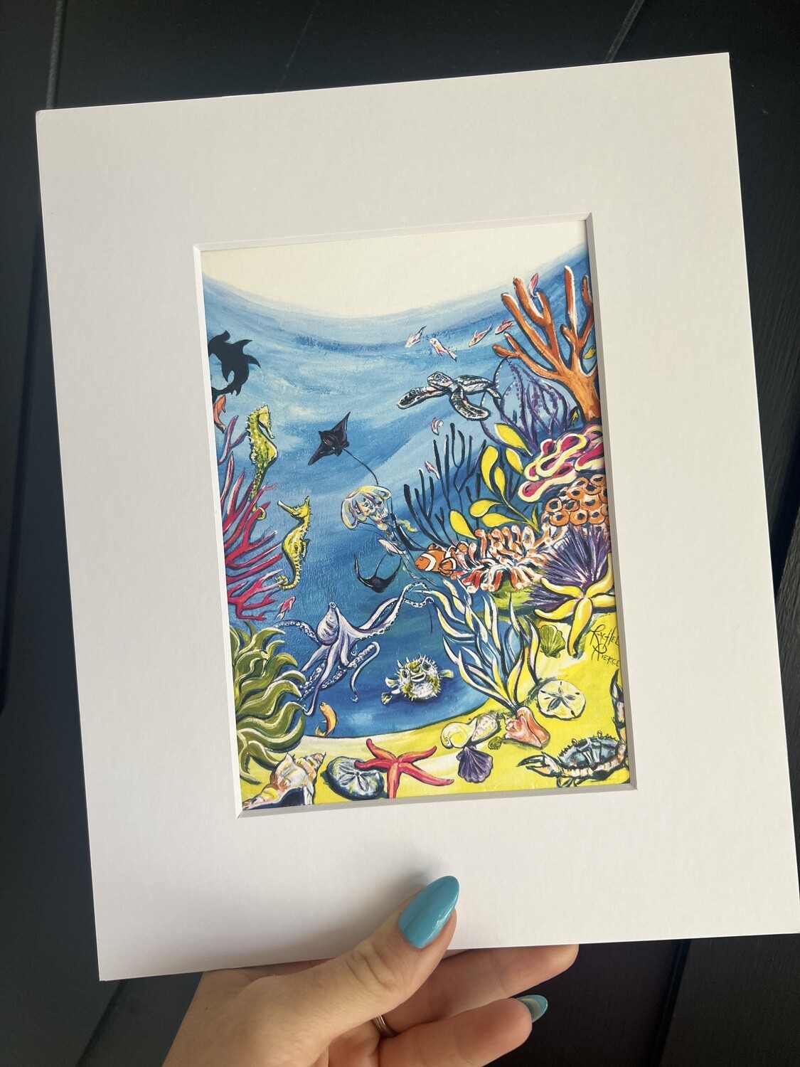 CECI Mural 5x7 Print in 8x10 Matted Frame
