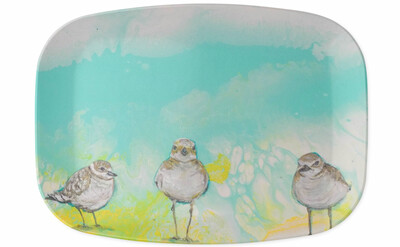 Melamine Platter in Three Little Birds