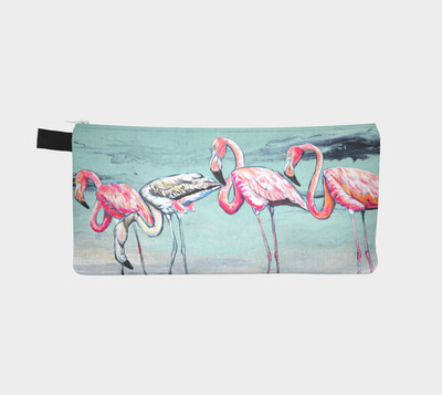 Caught on the Causeway Flamingos Pencil Case